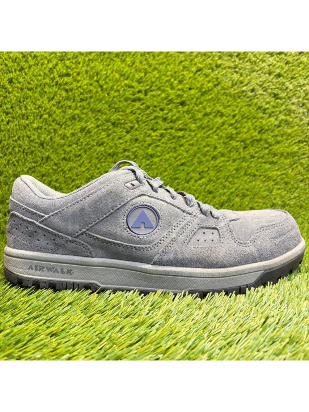 Airwalk Mongo Mens Size 11EE Charcoal Grey Suede Composite Toe Safety Work Shoes